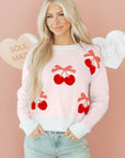 Nevaeh Pattern Drop Shoulder Sweater
