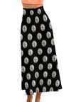 Baha Ranch Turquoise Silver Concho Maxi Skirt