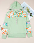 Emberly Patchwork Half Hooded Pullover
