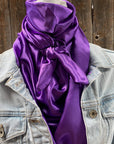 35X35"   Solid Purple  Wild Rag / Scarf WRS1