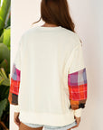 Anika Seam Patchwork top Long Sleeve Top