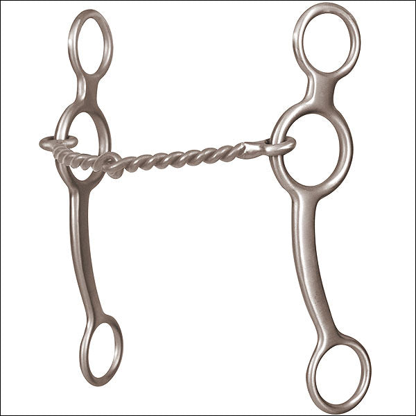 6 1/2" Classic Equine Performance Series Ring Gag Twisted Wire Horse Mouth Bit