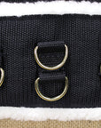 Hilason Western Tack Horse Pro Training Surcingle Black Nylon W/ Fleece