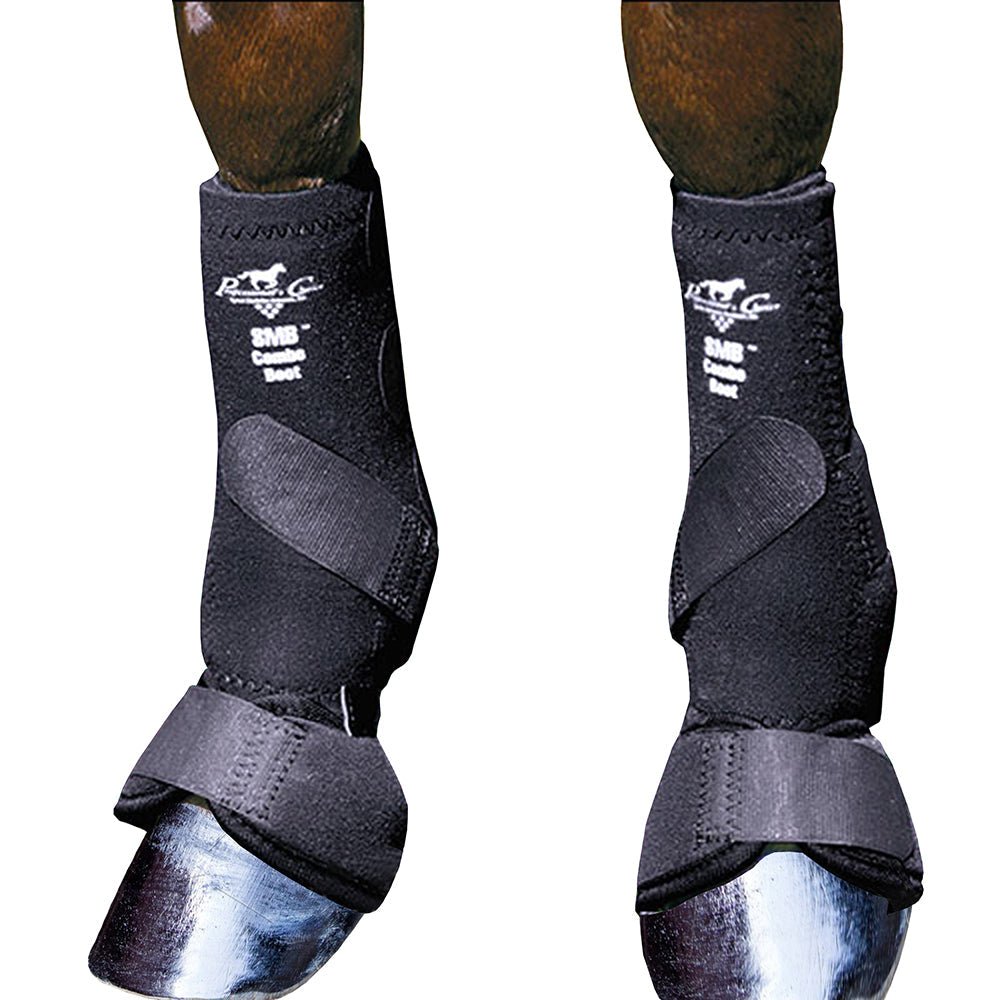 Professionals Choice Equine Smb Combo Front Boot, Pair (Medium, Black)