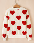 Emily Shoulder Crewneck Plush Sweatshirt