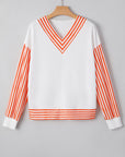 Isla Drop Shoulder Patchwork Long Sleeve Top