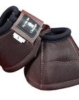 Small Classic Equine Dyno Horse No Turn Bell Boots Pair Chocolate