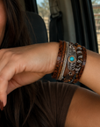 Russet Boho Multi Strand Wrap Bracelet