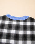 Ezra Half Placket Plaid Blouse