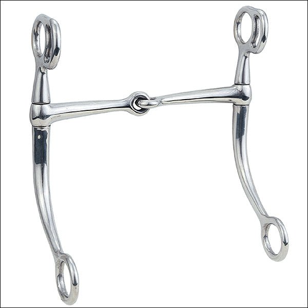 Weaver Leather Draft H. Bit 6 1/2 Inch Tom Thumb Snaffle Mouth –