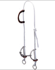 Weaver Leather Nylon Rope Gag Bridle | Stitched Latigo Ear | 5" Twisted Wire Sliding Bit