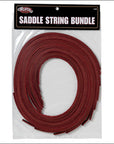 Weaver Leather Burgundy Latigo Leather Tack Horse Saddle String Bundle