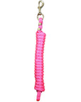 Diva Pink Weaver Tack Horse Poly Lead Rope W/ Solid Brass 225 Snap