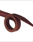 Weaver Latigo With Holes Burgundy Leather Hosre Cinch Straps 1-1/2 Inch X 72 In