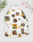 Baha Ranch Vintage Cowgirl Collage Western Tank Top
