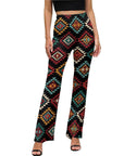 Baha Ranch Colorful Aztec Flare Pants