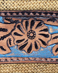 Hilason Western Horse Breast Collar Headstall American Leather Brown Turquoise