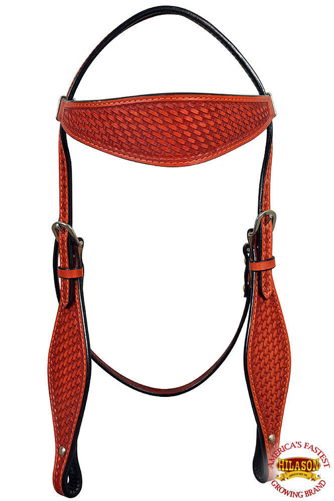 HILASON Western Horse Headstall Breast Collar Set Tack Genuine American Leather