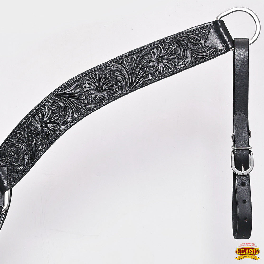 HILASON Western Horse Headstall Breast Collar Set Tack Genuine American Leather