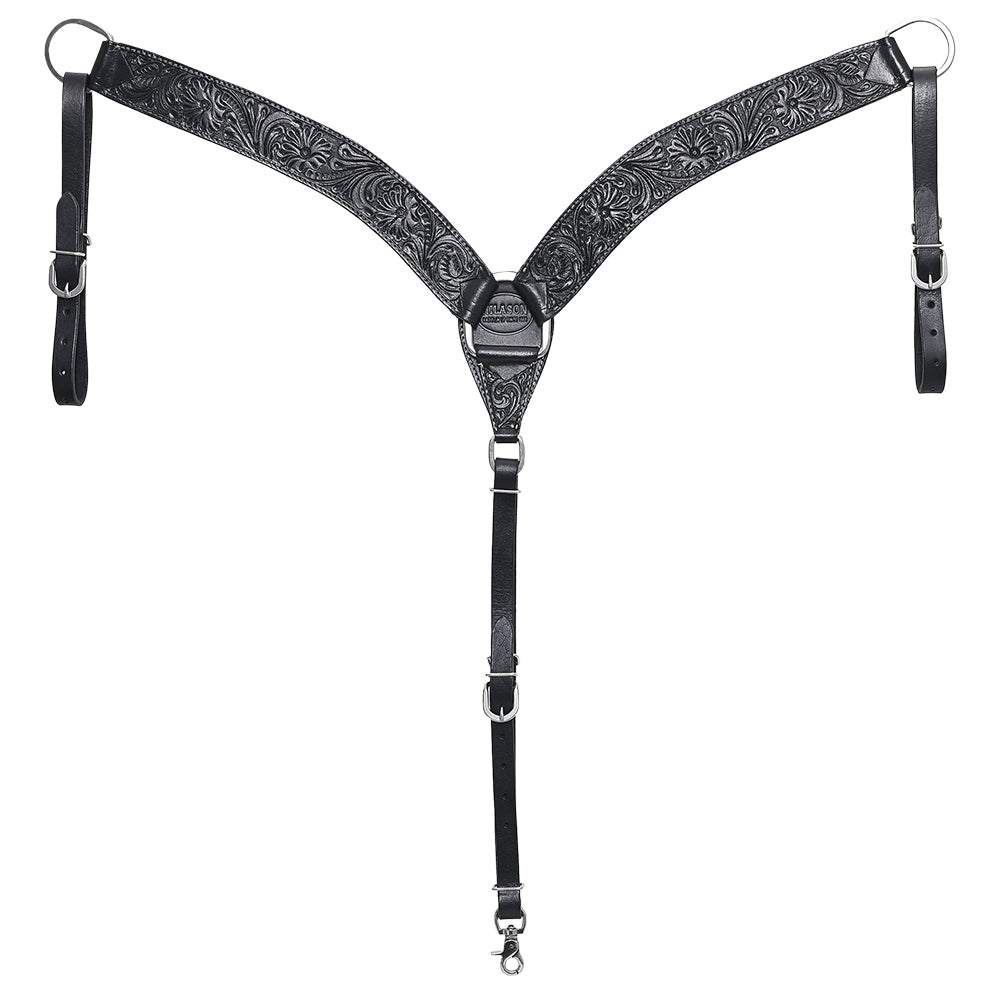 HILASON Western Horse Headstall Breast Collar Set Tack Genuine American Leather