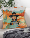 Native Peace Begins Within Throw Pillow Case Made in America