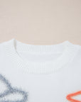 Western Tinsel Boots Crew Neck Sweater