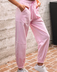 Noor Solid Color Jogger Pants