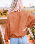 Mineral Wash Drop Shoulder Crewneck Sweatshirt