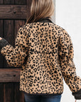 Sloane Leopard Zip Up Pocket Jacket