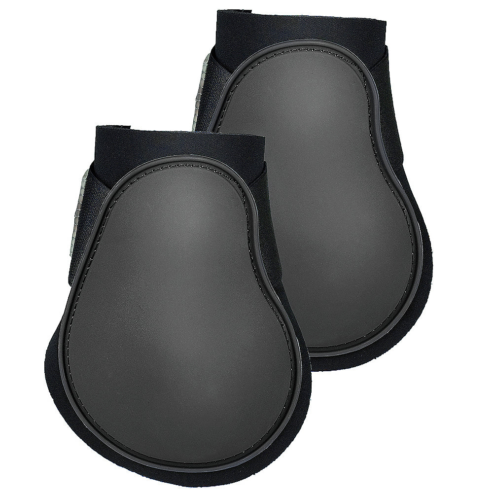 Full Horze Neoprene Fetlock Horse Boots Hind Leg Protection Pair Black