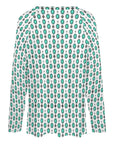 Baha Ranch Turquoise Concho Long Sleeve Top