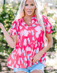 Elaina Smocked Puff Sleeve Blouse