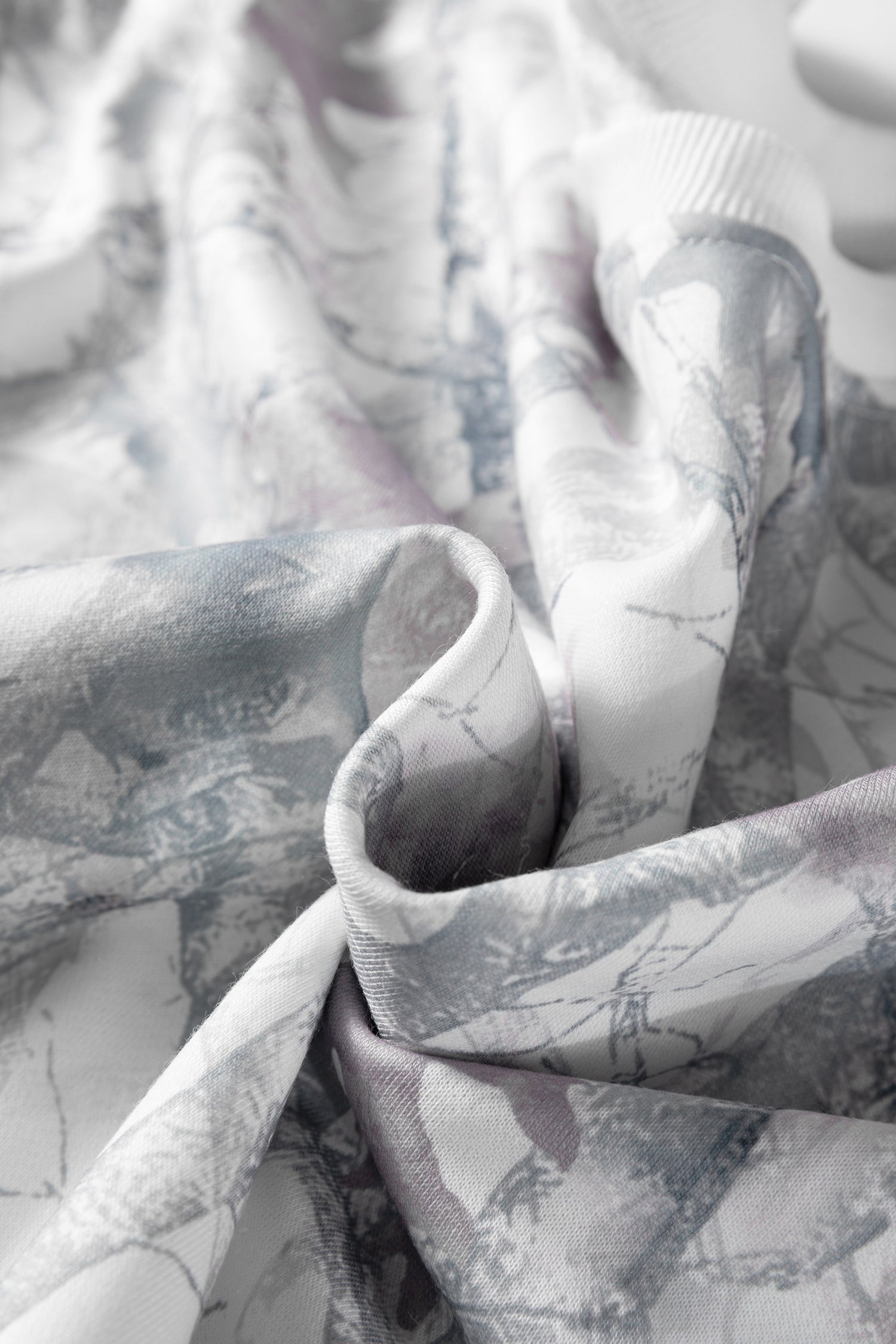 Abstract Camo Pullover &amp; Drawstring Shorts Set