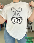Barbed Wire Bow Tee or Crewneck