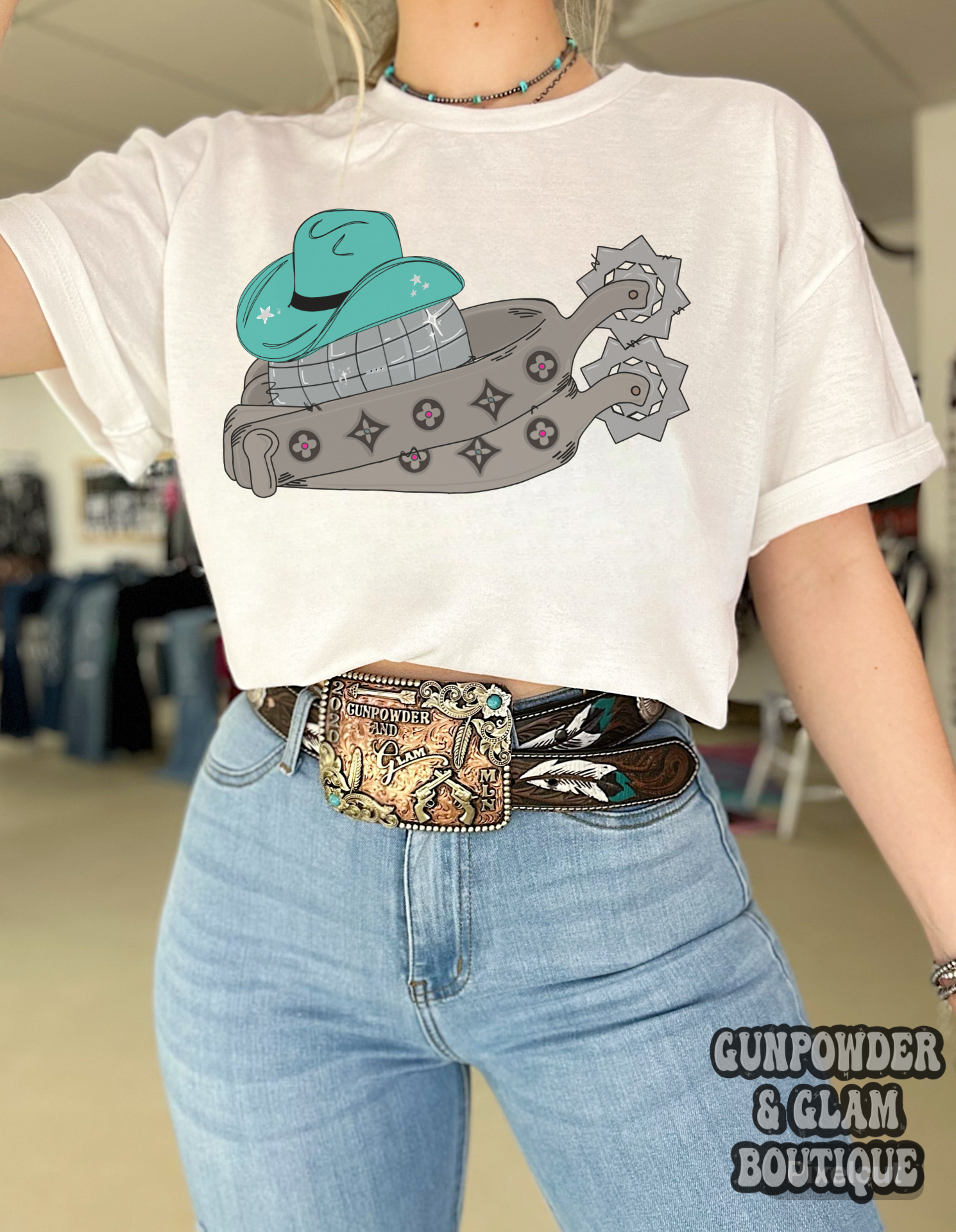 Disco Spurs Tee or Crewneck