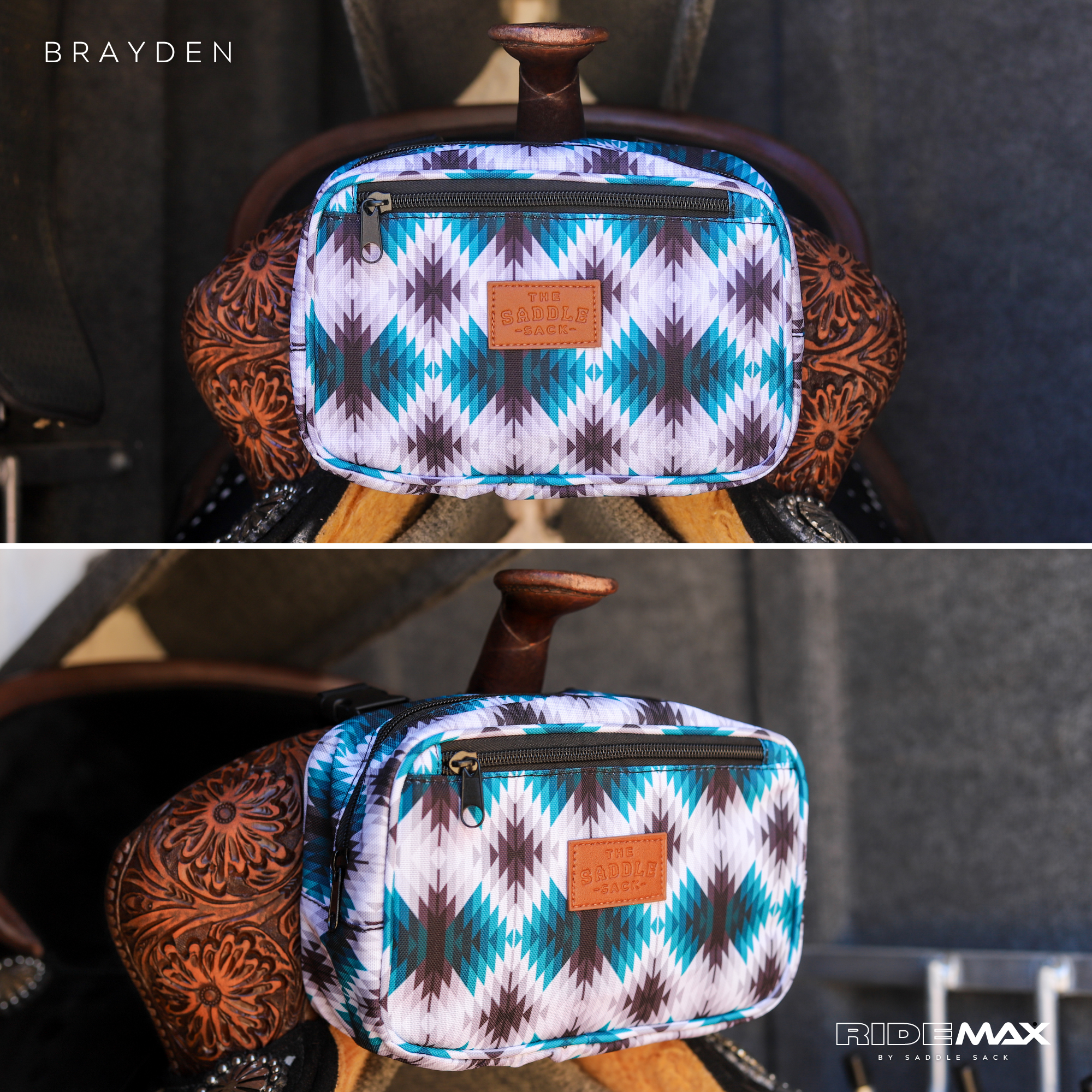 Clip-On Pommel Saddle Bag For Hands-Free Riding Essentials And Quick-Access Accessories