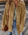 Giuliana Patched Up Corduroy Shacket