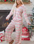 Sarai Christmas Pattern Print Shirt