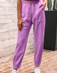 Antonella Solid Color Jogger Pants