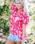 Elaina Smocked Puff Sleeve Blouse