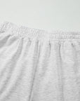 Bow Embroidered Pullover and Shorts Set
