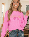 Rosalie Graphic Rib Textured Top