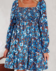 Norava Ruffled Sleeve Floral Dress