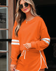 Varsity Stripe Pullover and Mini Skirt Set