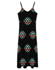 Baha Ranch Southwestern Aztec Western Maxi Dress