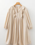 Mila Scallop Detail Mini PLUS Dress