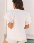 Aspyn Ruffle Short Sleeve Blouse