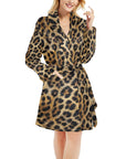 Baha Ranch Retro Pop Western Leopard Cowgirl Robe