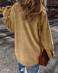 Giuliana Patched Up Corduroy Shacket
