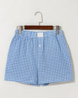 Gingham High Waist Shorts